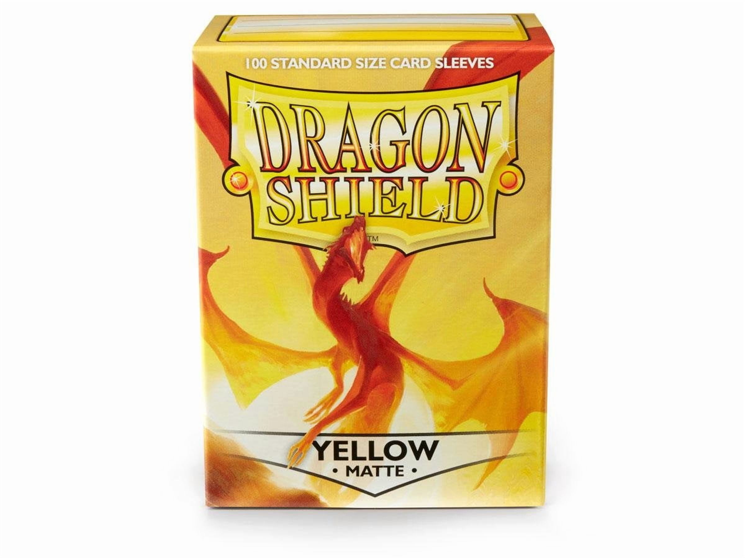 2 Packs Dragon Shield Matte Yellow Standard Size 100 ct Card Sleeves Value Bundle!
