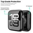 thumbnail image 2 of [2 Pack] for Apple Watch Series 11/10 Case [42mm], IC ICLOVER Full Cover Snap-on Cover with Built-in Clear Glass Screen Protector Anti-Scratch Hard PC Cover for iWatch Series S11/S10, Black, 2 of 7