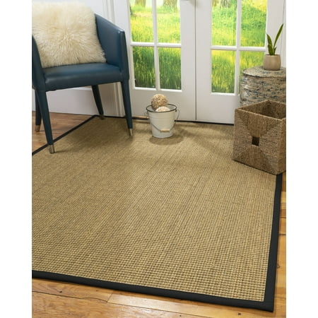 Natural Area Rugs Hamptons Custom Seagrass Rug 2 X 3 Black