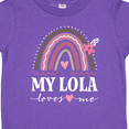 thumbnail image 4 of Inktastic My Lola Loves Me Granddaughter Girls Toddler T-Shirt, 4 of 5