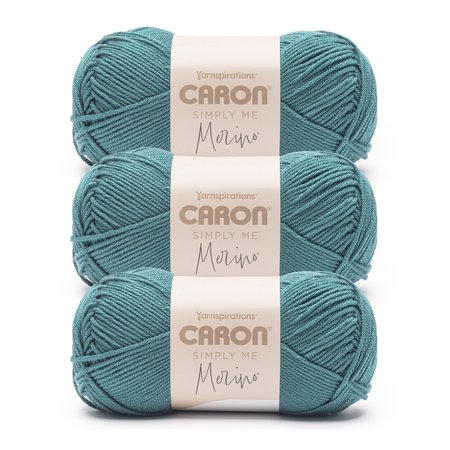 Caron® Simply Me Merino™ #3 DK (Light) Blend Yarn, Turquoise Sea 3.5oz/100g 215 Yards (3 Pack)