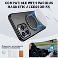 thumbnail image 2 of [PST] iPhone 16 Pro Max Ring Case, Slim Hybrid Magnetic Case with Rotating Ring Kickstand (MagSafe Compatible), 2 of 5