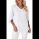 thumbnail image 2 of Blusas Elegantes e Informales para Mujer, de 1/2, para Trabajo, Oficina, de , con Cuello en V, Color , S, 2 of 9