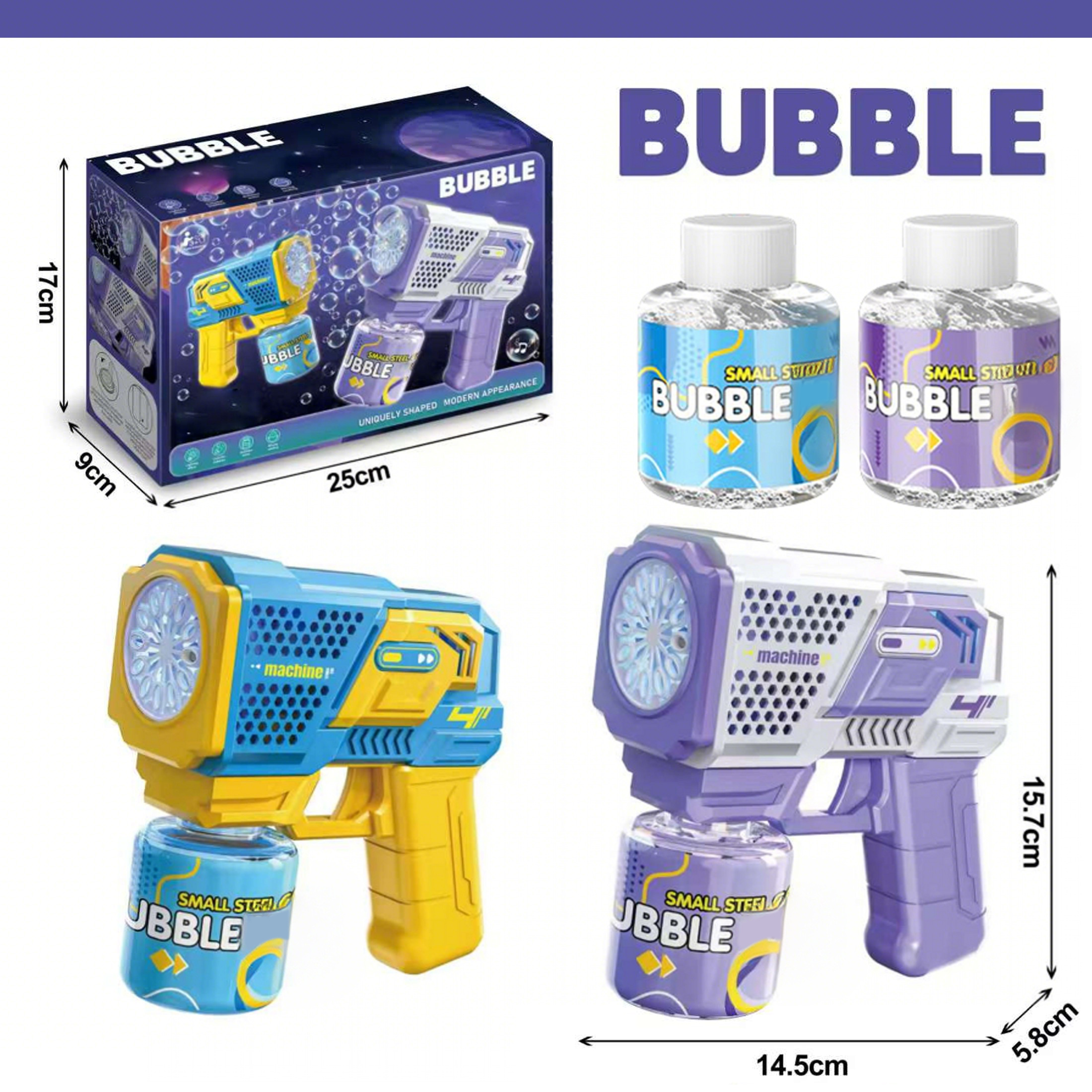 KOPPOP Automatic Bubble Machine with Light-Up Bubbles photo 3