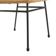 thumbnail image 3 of Nastans PE Wicker Dining Chair, Metal Base, Natural, Set of 2, 3 of 9