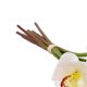 thumbnail image 3 of Orchidées artificielles à 6 tiges, fleurs en soie imprimées en 3D, tiges en fil de fer, décorations florales pour mariages et fêtes, blanches, 3 of 4