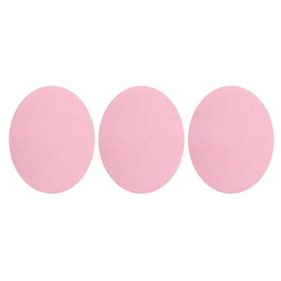 Uxcell 3Pcs Iron-on Patches, Elbow Knee Velvet Patches, Fabric Repair for Clothing Crafts Sweater Pants Shirts, 6x4 Inch Light Pink