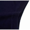 thumbnail image 4 of Krumba Men Plus Size Knit Big & Tall V Neck Oversized Pullover Sweater Vest 3XL Navy, 4 of 9