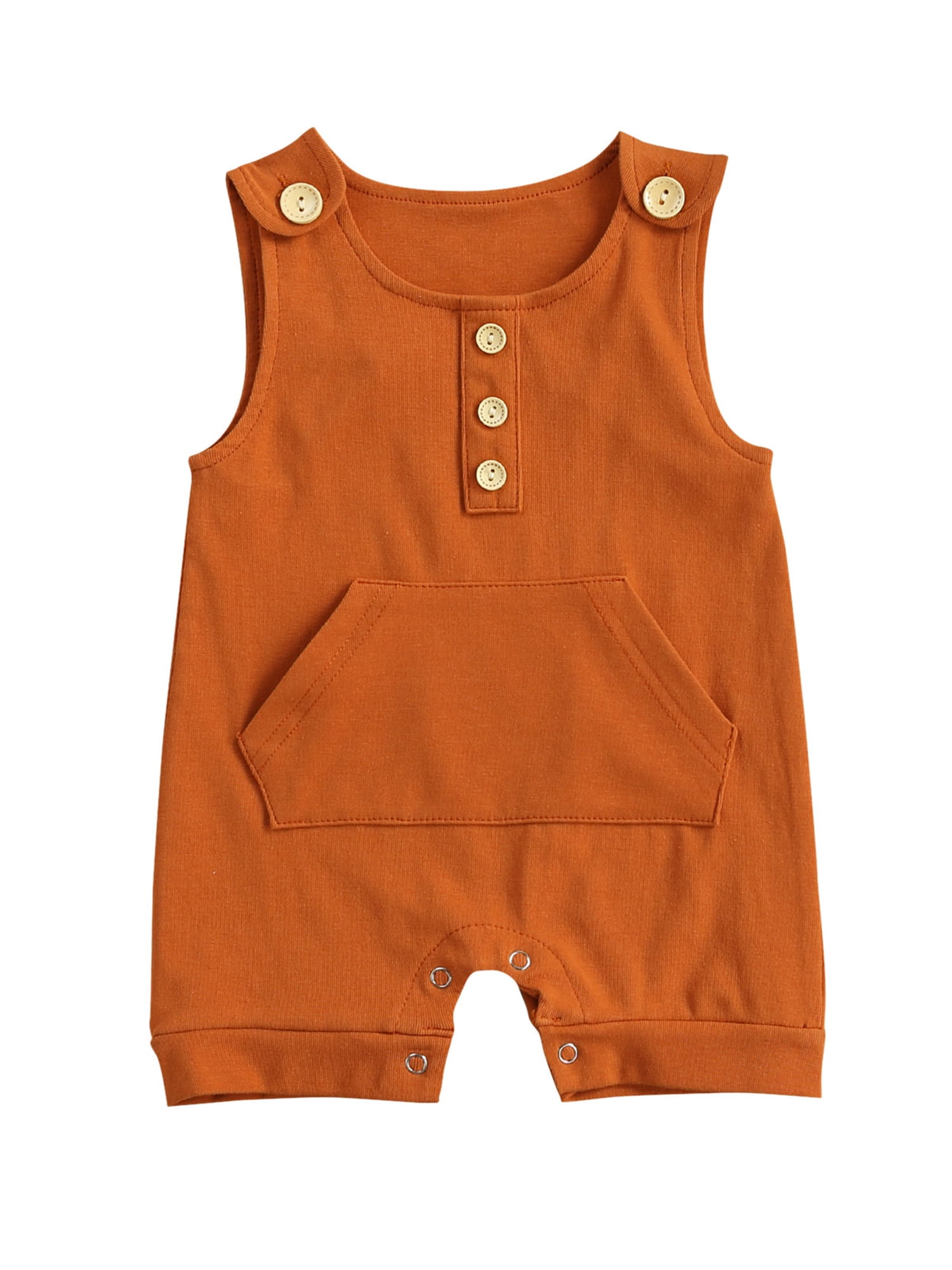 Baby Boy Girl Summer Sleeveless Romper Jumpsuit Bodysuit One Piece