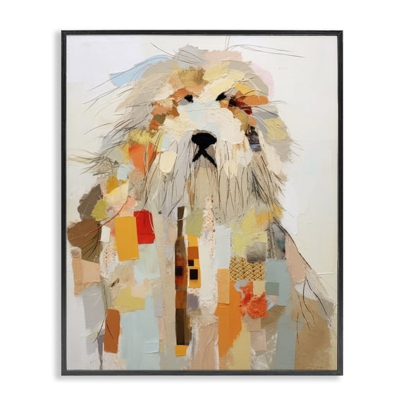 Stupell Industries Modern Modern Pet Collage Black Framed Giclee Art, 11 x 14, by Irena Orlov