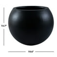 thumbnail image 4 of SAFAVIEH Kenslia Concrete Modern Solid Round Patio Planter, Black, 4 of 6