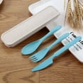 thumbnail image 6 of Travelwant Portable Utensils Set with Case, Reusable Stainless Steel Cutlery Set, Healthy & Eco-Friendly 3pcs Spoon,Knife Cutlery Ideal for Travel Camping Office,Dishwasher Safe, 6 of 7