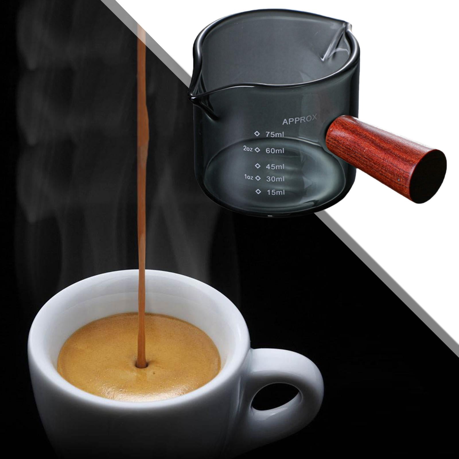 Nishiyuenyi Double Mouth Glass Espresso Cup, Milk Shot, Coffee Cup