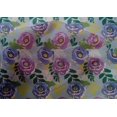 thumbnail image 4 of oneOone Cotton Silk Light Grayish Blue Fabric Florals Fabric For Sewing Printed Craft Fabric By The Yard 42 Inch Wide, 4 of 4