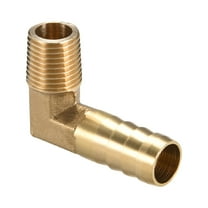 Brass Barb Hose Fitting 90 Degree Elbow 12mm Barbed x 1/4 PT Male Pipe