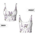 thumbnail image 4 of Yiaed Lavender Flowers Print Ladies Waistcoat Women Sports Vest Vest Sports Women Sports Top Yoga Vest for women-Small, 4 of 8