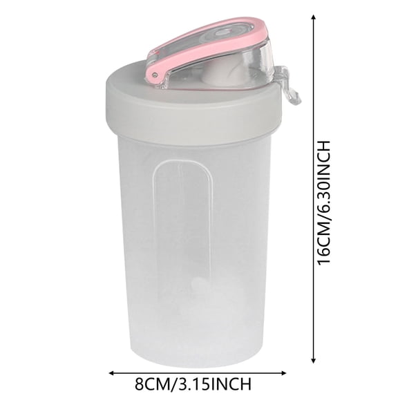 1PC Protein Shaker Bottle, Shaker Ball for Protein Shake, Shaker Bottle with Mixing Ball, Leak-Proof, for Gym, Workout, Juice Mixer(300ml)