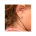 thumbnail image 3 of 14k Gold Butterfly Drop Kids / Children's / Girls Earrings Safety Screw Back, 3 of 6