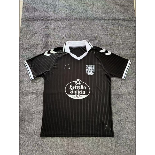 Camiseta Clásica De Manga Corta De Verano Negra Edición Conmemorativa Del Celta Temporada 25-26L