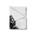 thumbnail image 2 of Truck Soft Flannel Fleece Blanket, Modified Automobile Monochrome Sketch Pattern Monster Pickup Truck Off Road Vehicle, Cozy Plush for Indoor and Outdoor Use, 60" x 80", Black White, by Ambesonne, 2 of 5