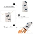 thumbnail image 2 of 5Pcs Japanese Style Cutlery Pouches Portable Travel Linen Bag for Knives Forks, 2 of 4