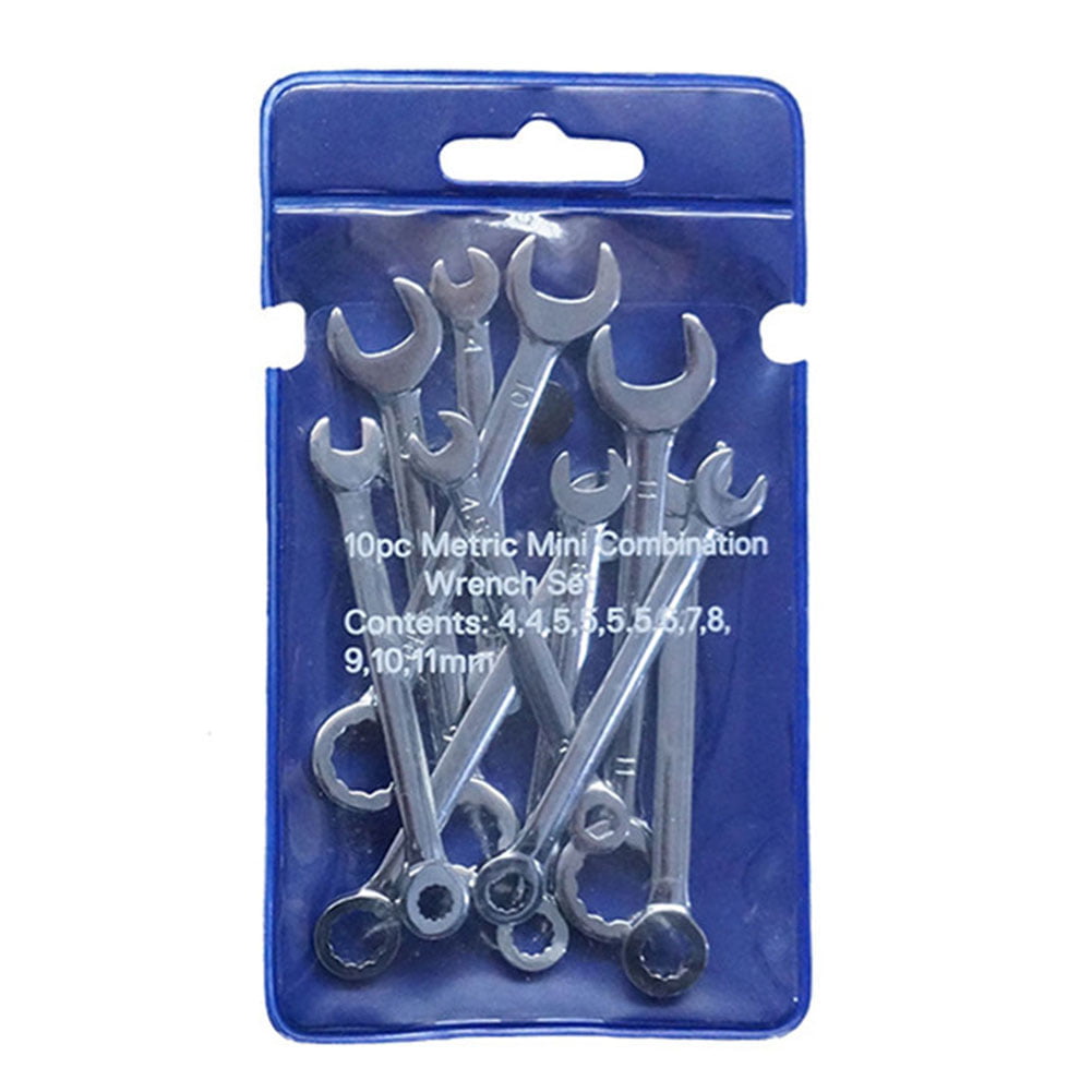 10Pcs/Set Combination Wrench Spanner 4-11mm Metric Small Engineer Spanner Great 