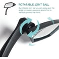 thumbnail image 3 of New Handlebar Bike Mirror Scratchand BlastGlass Lens Rotatable Rearview Mirror Bicycle Mirror ME(Silver Right Side), 3 of 5