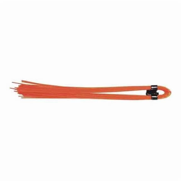 Presco Fluorescent Orange,6 In.,Whiskers,PK1000 W6*OG-200