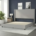 thumbnail image 4 of Flash Furniture Quinn Stitched Upholstered Platform Bed, Gray, King, 4 of 12
