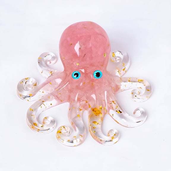 BPPEG Octopus Tiny Micro Figurines Hand Blown Glass Art Animals Collectible Gift Home Decor,Glass Animals,Tiny Animal Figurines