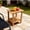 Teak#2, variant on Patio Table, A wooden-textured imitation wood side table, simple yet with a rich texture. It comes with a small tabletop and is suitable for outdoor picnics. white, White Outdoor Dining Table