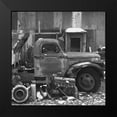 thumbnail image 2 of Popcorn 20x20 Black Modern Framed Museum Art Print Titled - Junkyard A: B-W, 2 of 5
