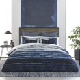 thumbnail image 4 of Izi Ensemble Housse de Couette en Coton Imprimé Shibori Marine Full/Grand, 4 of 4