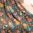 thumbnail image 4 of Colorful Princess Castle Pattern Blanket,Comfortable Soft Flannel Throw Blanket,All Season,Warm Lightweight Blankets for Sofa Bed Couch Living Room Chair,50"x60", 4 of 4