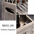 thumbnail image 3 of Organizador de Cubiertos de Madera RúStica, Soporte para Utensilios de Cocina de 3 Secciones, Caja de Almacenamiento para Encimera de CuberteríA de Cocina de Granja, 3 of 5