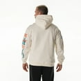 thumbnail image 2 of Unisex The Wild Collective  Cream Miami Dolphins Stacked Graphic Sleeve Fleece Hoodie, 2 of 5