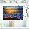 thumbnail image 1 of Plage Sablonneuse Paisible avec Vagues - Impression sur Toile Très Grande, 1 of 3