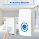 thumbnail image 3 of 【No requiere batería】 Timbre inalámbrico resistente al agua, kit de timbre de puerta AURTEC con 1 receptor de flash LED enchufable y 1 transmisor autoalimentado de presión, 51 timbres y 4 niveles de v, 3 of 5