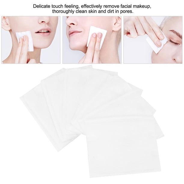 Algodón 50 Uds. Almohadillas De Algodón Desechables Para Maquillaje Limpieza Facial Toallitas De Algodón Para Eliminación De Maquillaje No Tejidas