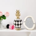 thumbnail image 6 of 8.3 Inch Pineapple Decor Statue, Resin Black and White Checkered Pineapple Decorations Figurine, Modern Sculptures Home Decor for Table Shelf Desk Mantel Office Kitchen, 6 of 8