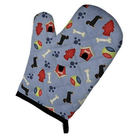 

Dog House Collection Black & Tan Dachshund Oven Mitt
