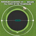 thumbnail image 3 of 16FT Kids Trampoline with Hoop - Outdoor Trampoline W/Enclosure Net & Ladder, XXL Round Trampolines with Steel Support, Max Weight Capacity 1320LBS, 3 of 8
