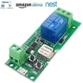 thumbnail image 2 of MHCOZY WiFi Wireless Smart Switch Relay Module for Smart Home 5V 5V/12Vï¼ŒBa applied to access control, turn on PC, garage door (5v), 2 of 2
