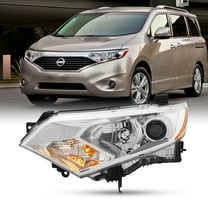 AKKON - Fit 2012 2013 2014 2015 2016 2017 Nissan Quest 12-17 OE Style Headlight Headlamp Chrome Driver Left Side
