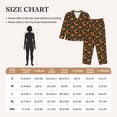 thumbnail image 4 of Disketp Festive Squirrels Dark Forest Pajamas Set Long Sleeve Sleepwear Womens Button Down Nightwear Pj Sets-{designName}-Large, 4 of 7