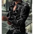 thumbnail image 1 of 2024 nueva moda masculina social de lujo de bola de manga larga de solapa de un solo pecho camisa de impresión casual de diseñador para hombres ropa superior, 1 of 6