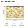 thumbnail image 3 of Cauagu Artistic Marble Pattern Sunflower for Tyvek Makeup Bag,Reusable Travel Cosmetic Bag Women Organizer Toiletry Bag Birthday,Gifts for Women Girlfriend Mom Teacher 6.5’’*8.9’’, 3 of 7