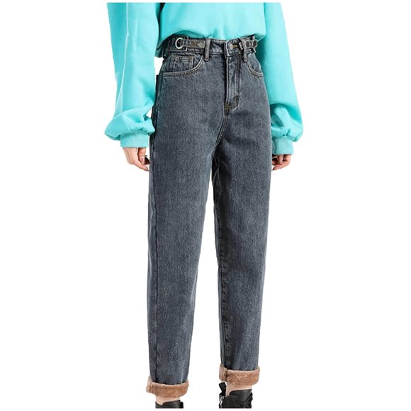 fleece lined jeggings with pockets