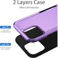 thumbnail image 3 of Designed for iPhone 11 Heavy Duty Case, Protection Shockproof Dropproof Dustproof Anti-Scratch Phone Case Cover for iPhone 11 Heavy Duty Case, Purple, 3 of 8