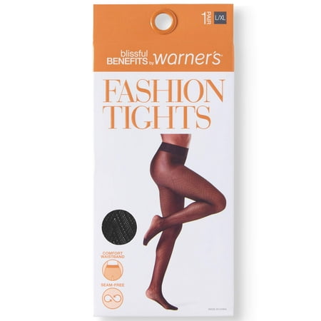 Blissful Benefits by Warner's - Seamless Sheer Patterned Fashion Tights ...